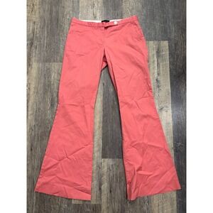 The Limited Drew Fit Pants Womens 2R Coral Pink Flare Leg Stretch Trousers